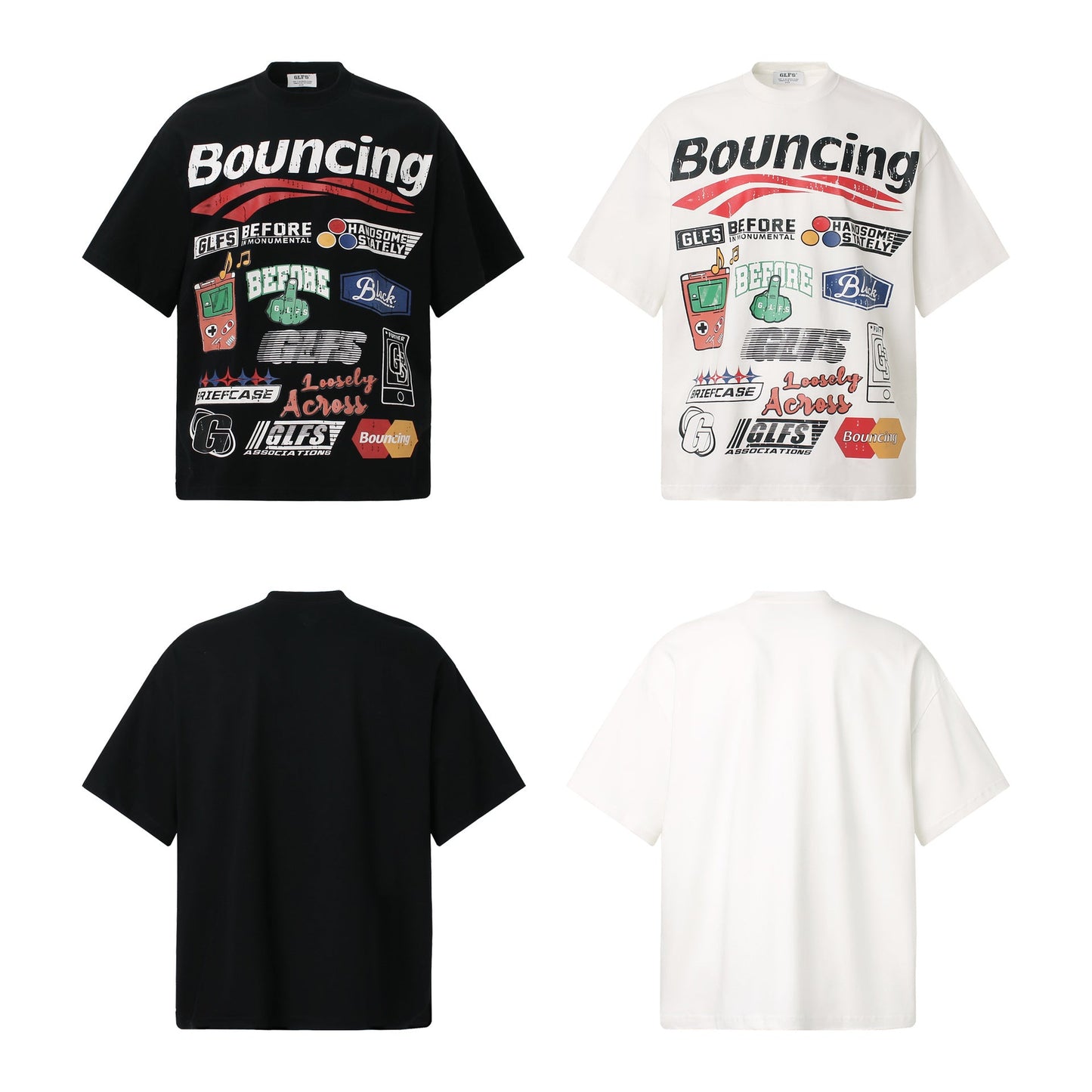 Unisex T-shirts Retro Fun Pattern High-end Design Loose T-shirt