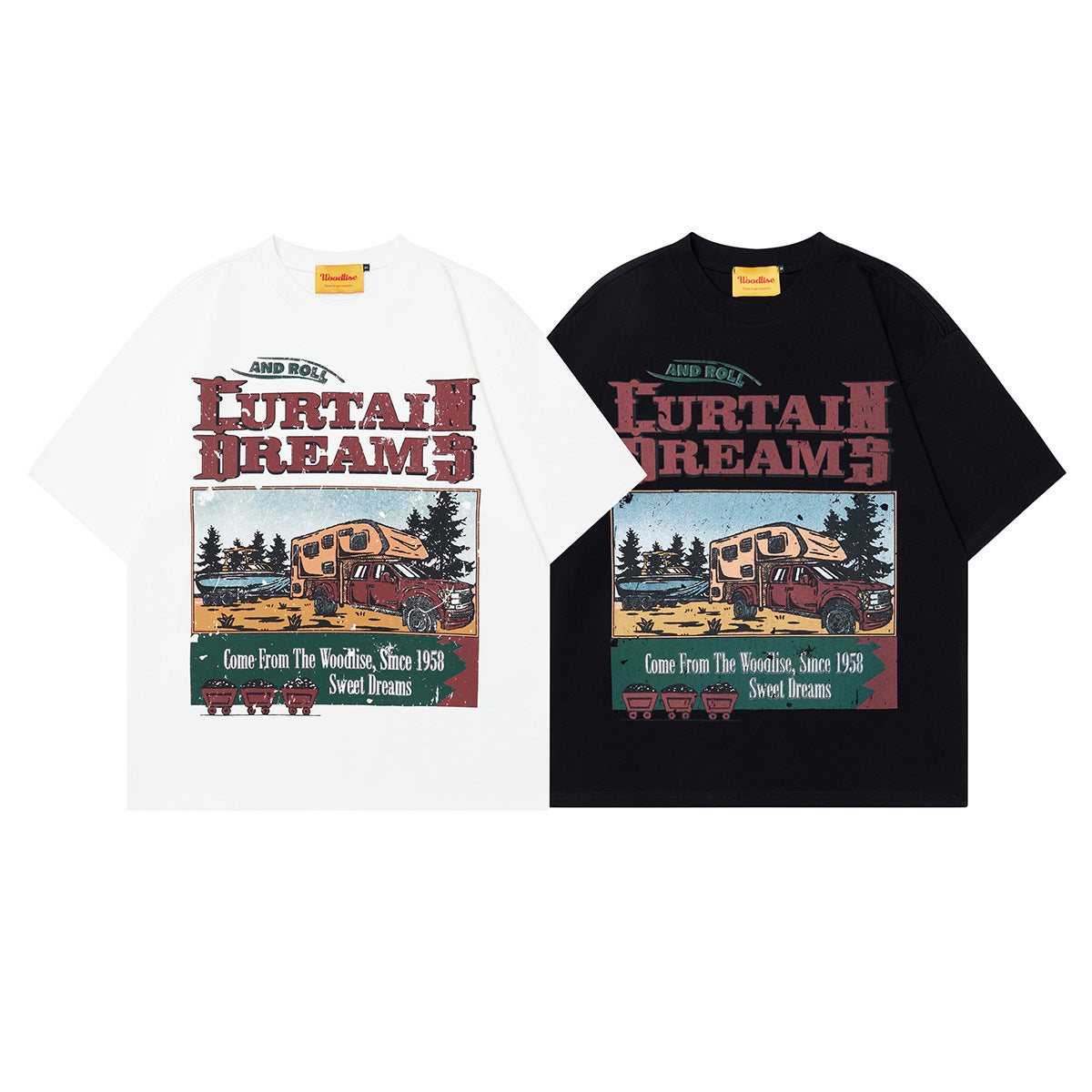 Unisex T-shirts Summer Painting Cartoon Pattern Men's Loose Short Sleeve T-Shirt