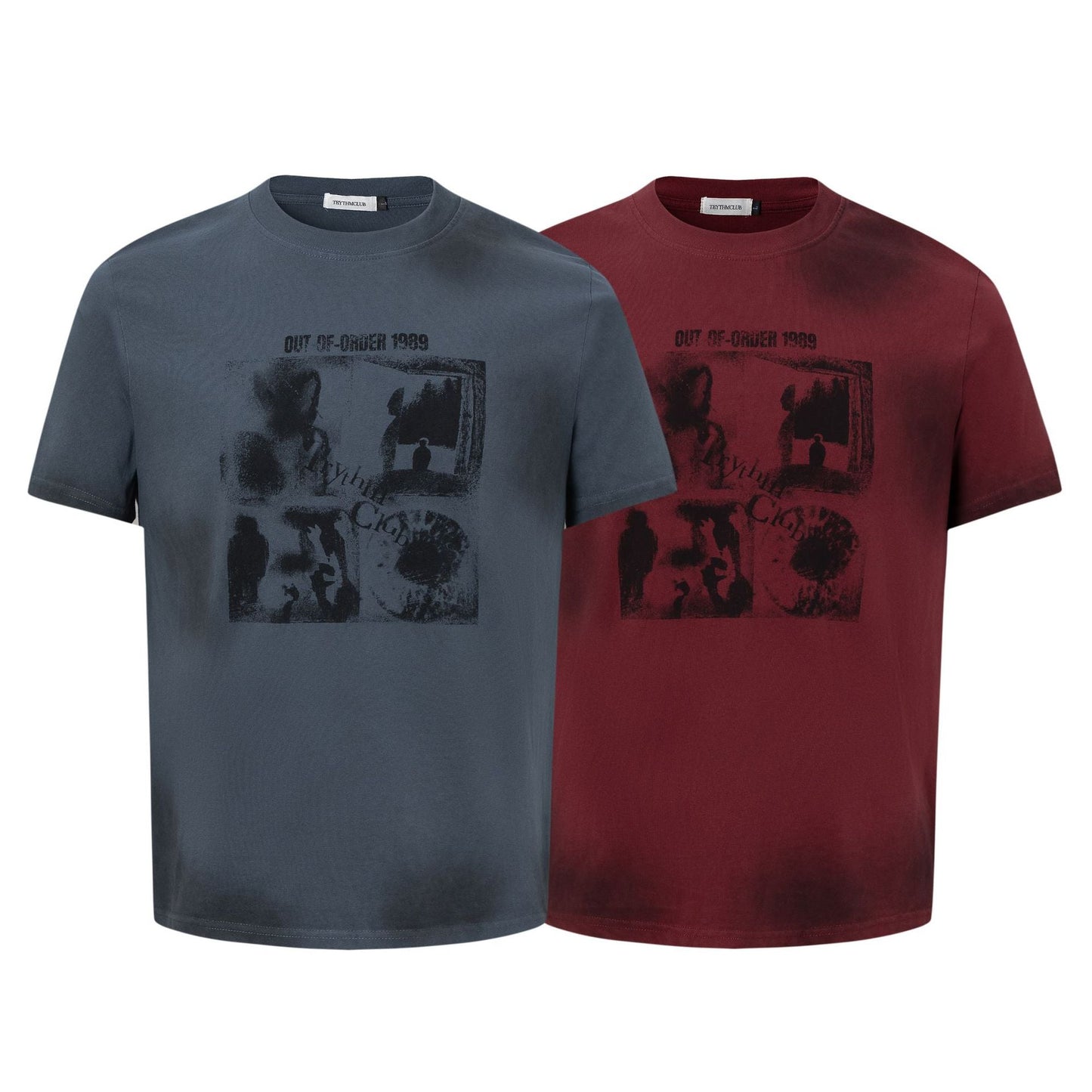 Unisex T-shirts Painting Figure Loose Premium Short Sleeve T-Shirt