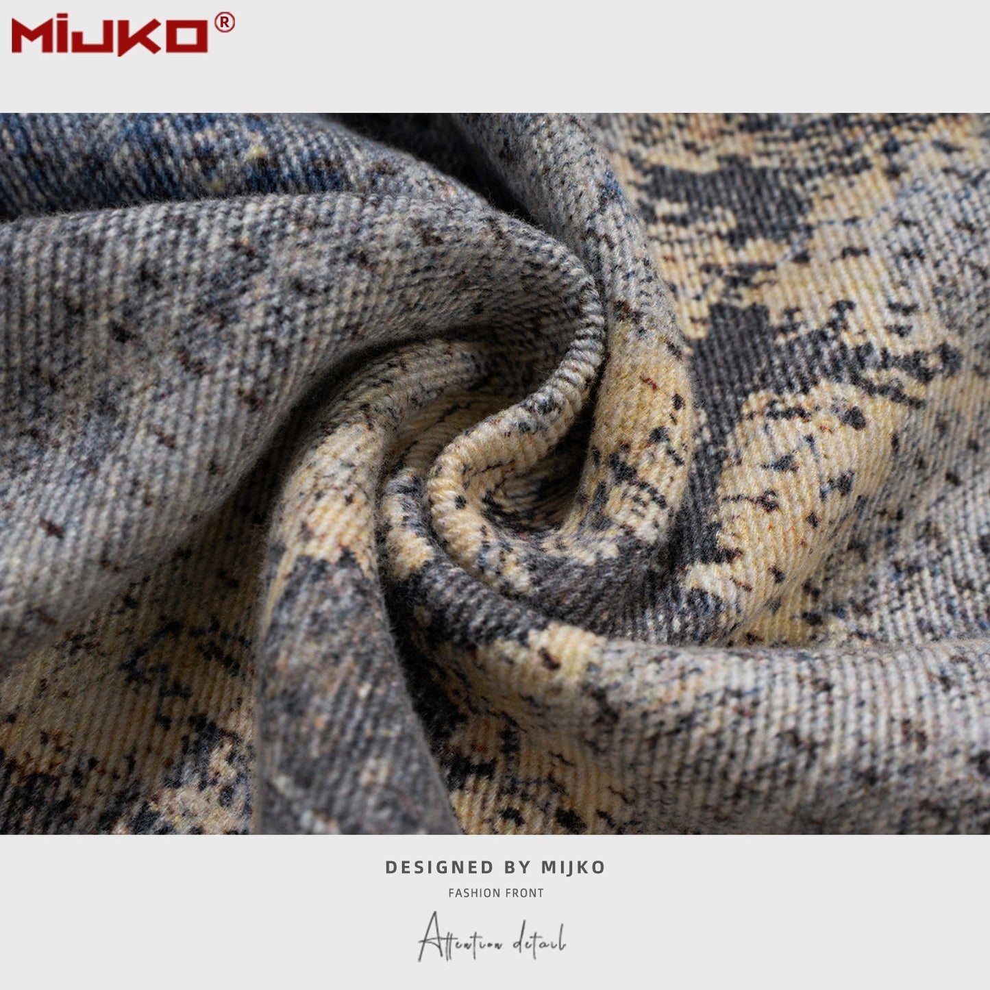 MIJKO Mens Vintage Pants Straight Wide Leg Jeans