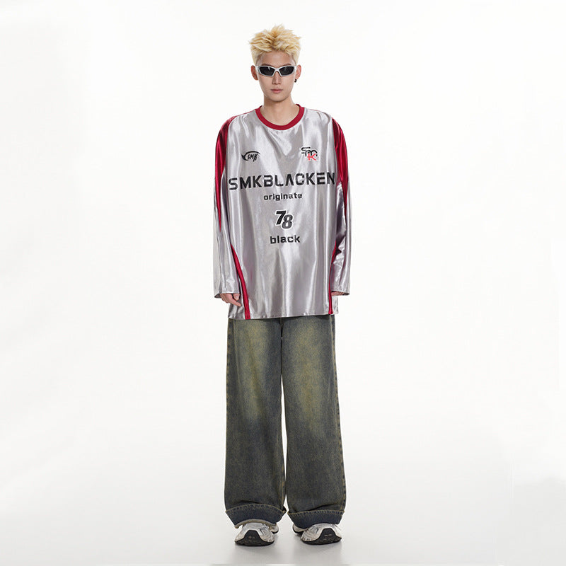 Unisex T-shirts Autumn Loose Long Sleeves