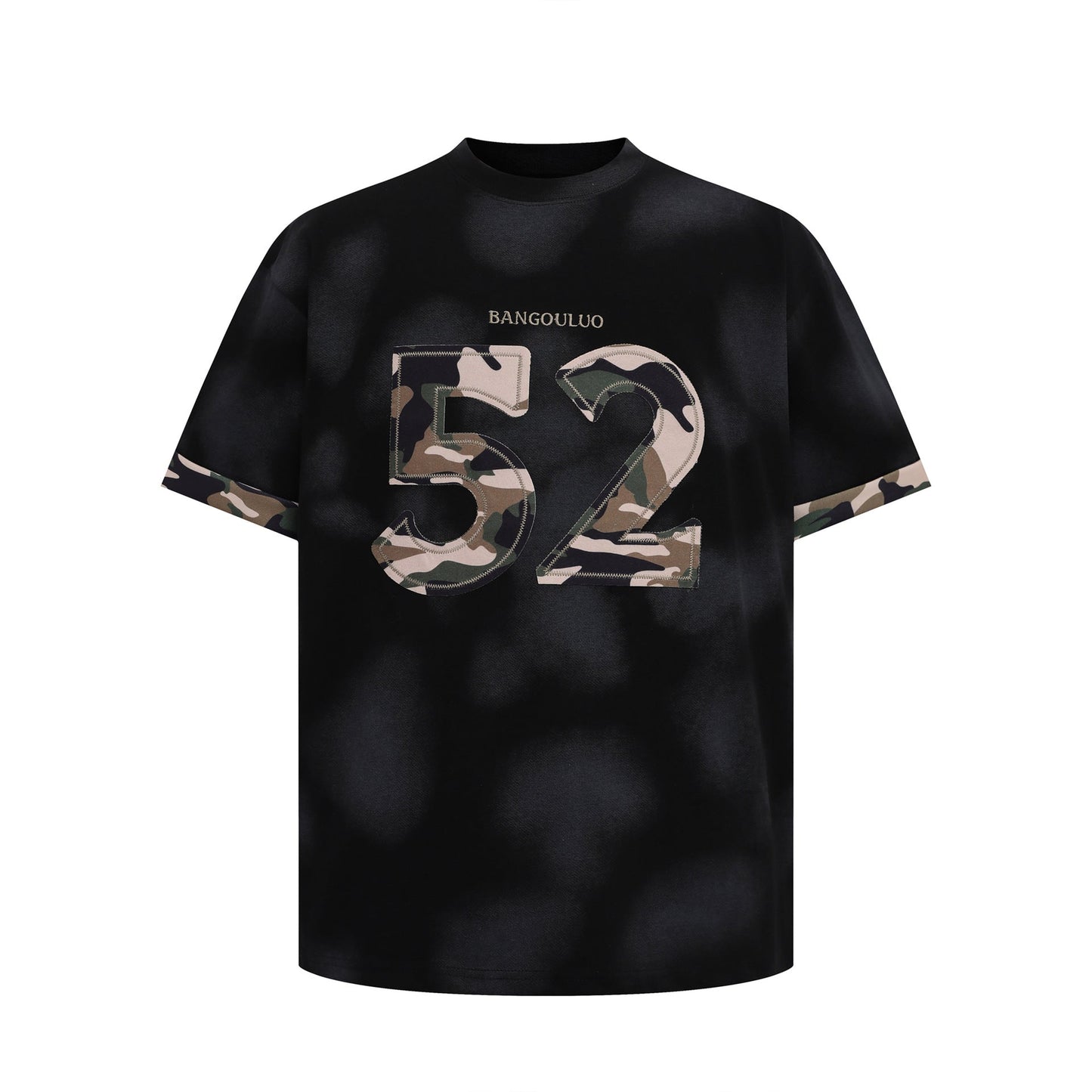 Unisex T-shirts Summer men's and women's simple stickers embroidered loose short-sleeved T-shirts