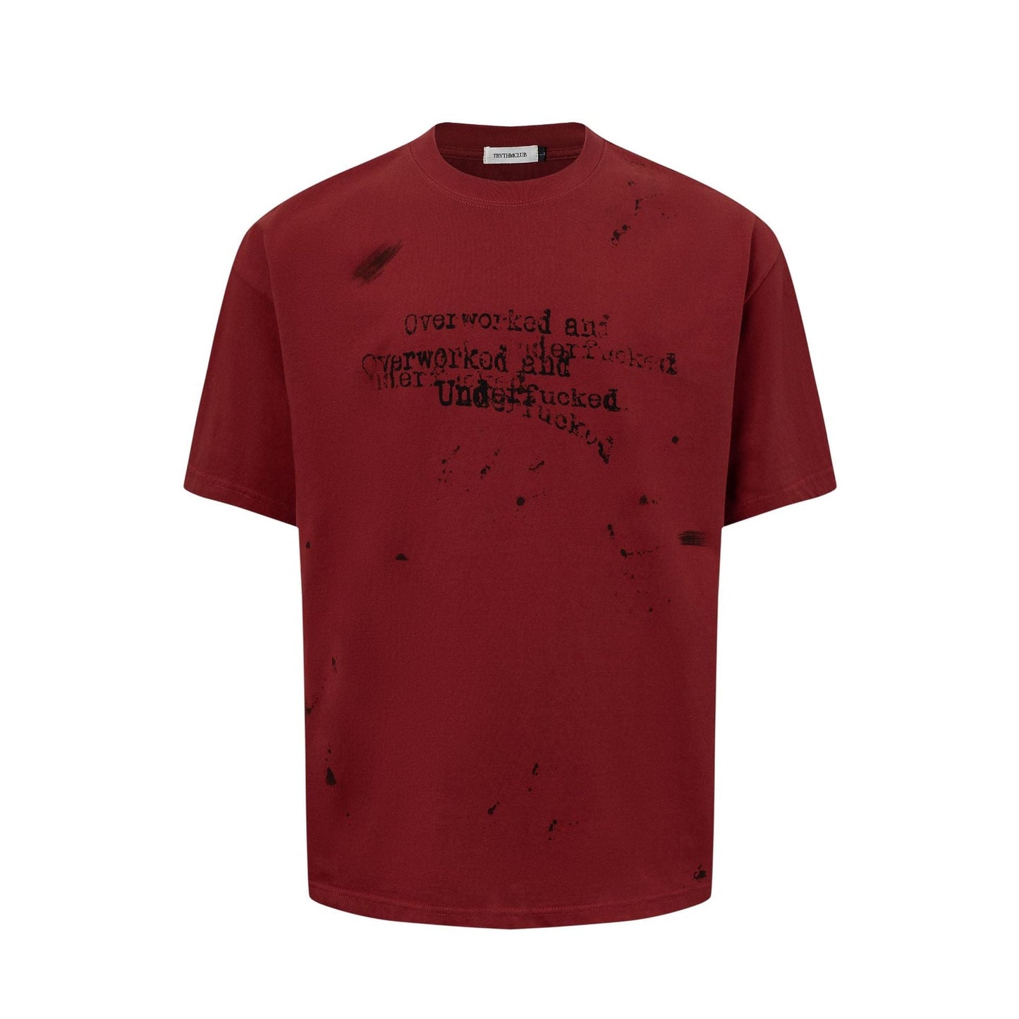 Unisex T-shirts Summer Letter Men's Short Sleeve T-Shirt