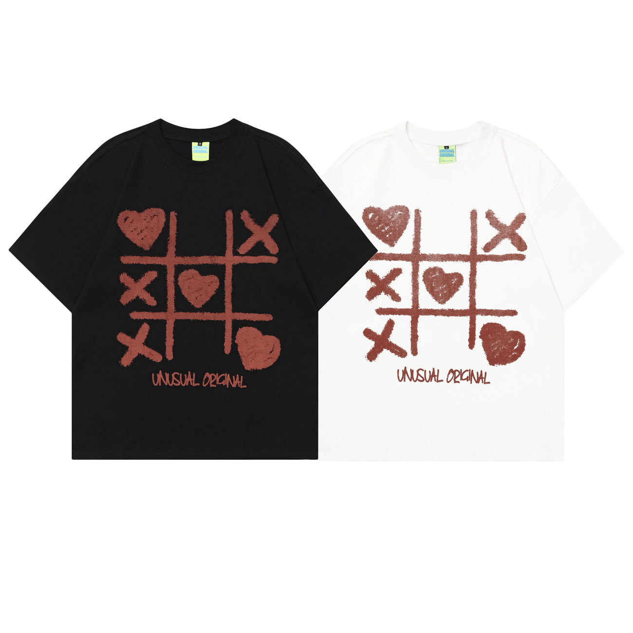 Unisex T-shirts Summer Jiugongge Love Men's Loose Short Sleeve T-Shirt