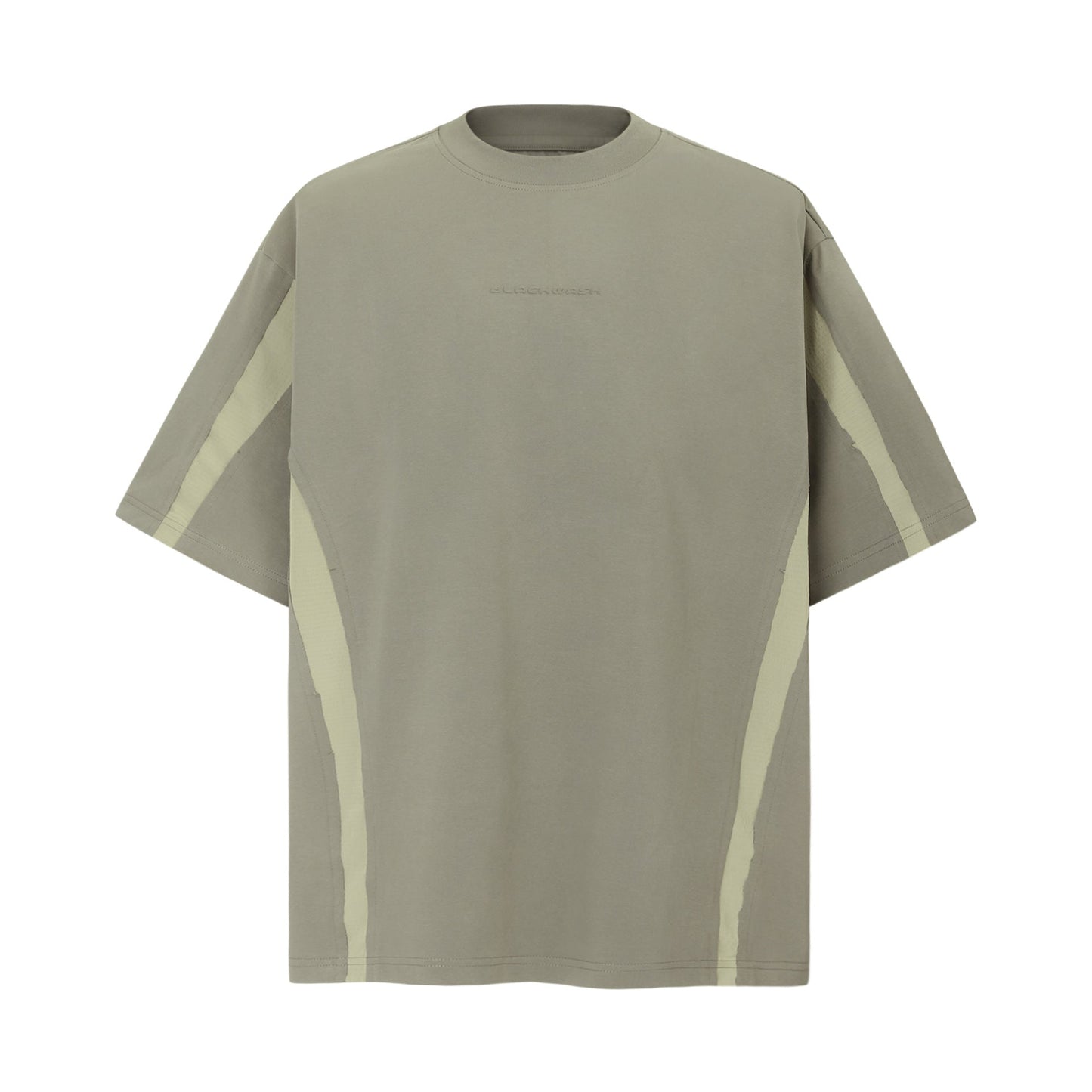 Unisex T-shirts Summer Solid Color Splicing Retro Men's Short Sleeve T-Shirt