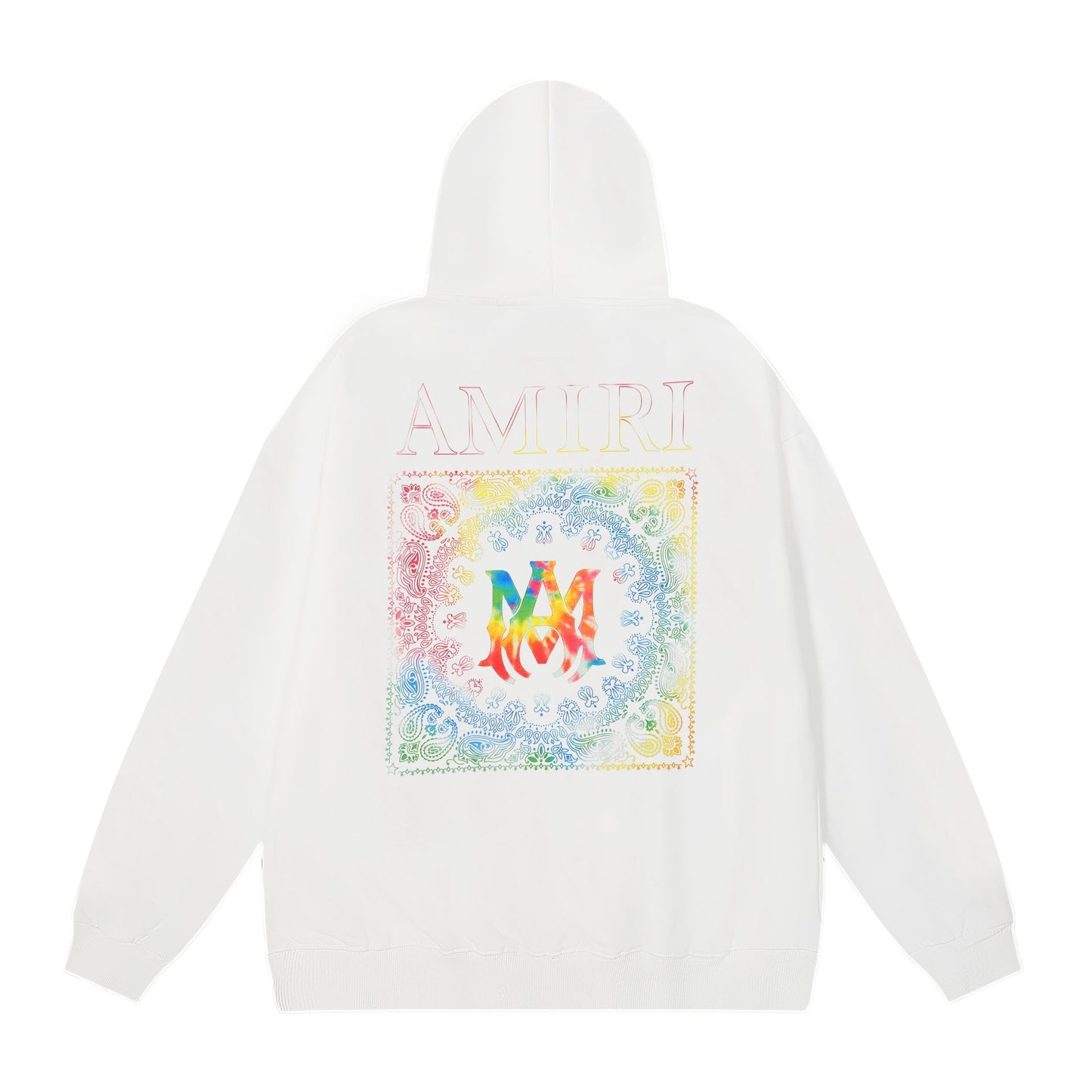Amiri Hoodie AMI Colorful Pattern Letter Print Hooded Sweater for Men and Women