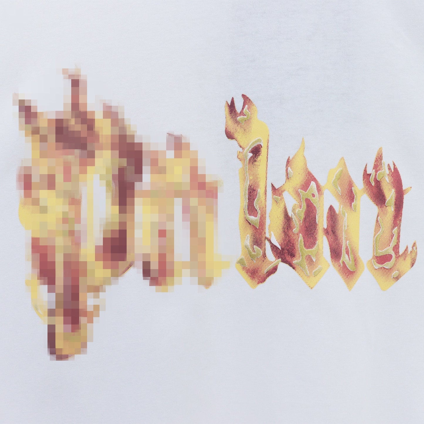 Palm Angels T Shirts Flame Letter Logo Short Sleeve T-Shirt