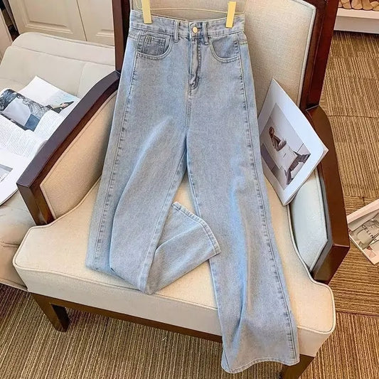 Women jeans retroautumhigh waistloose