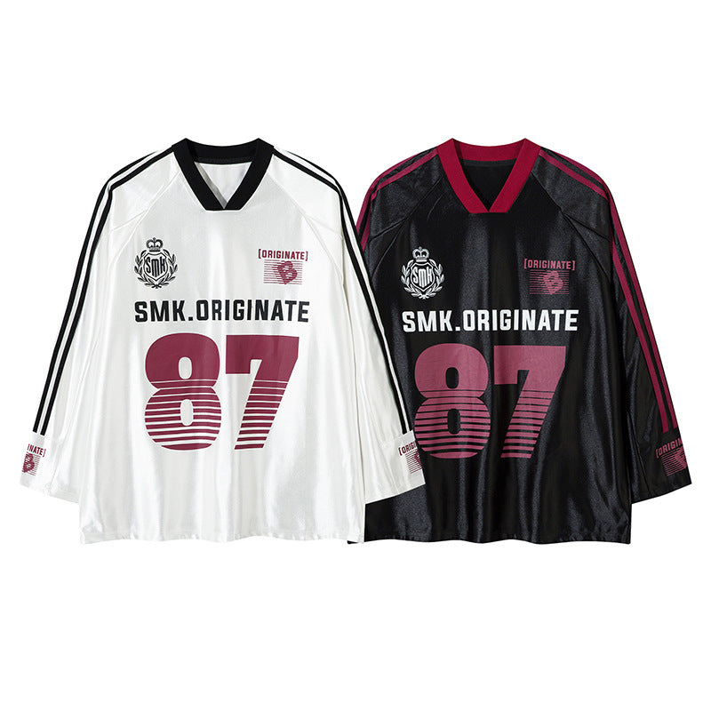 Unisex T-shirts Autumn High Street Loose