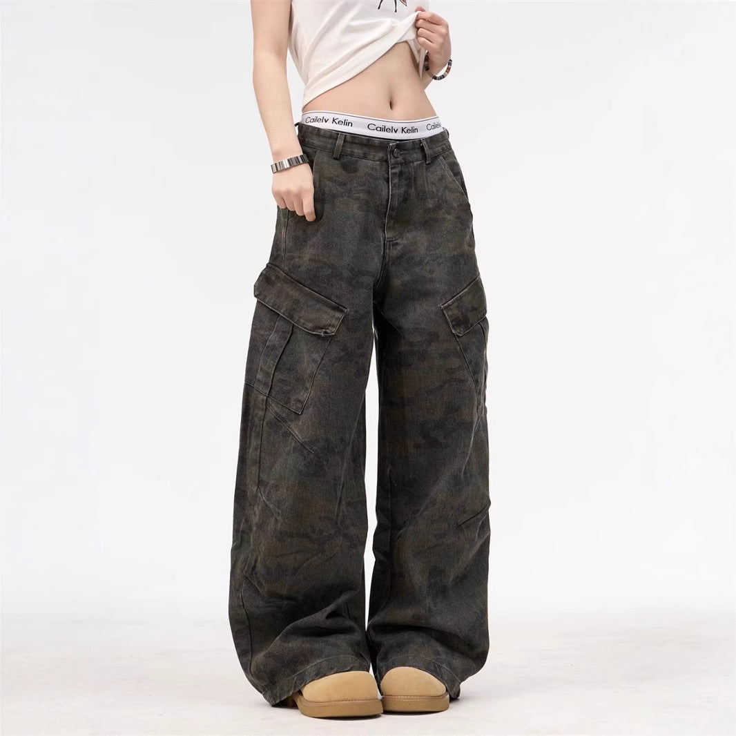 Women jeans camouflage women's pants