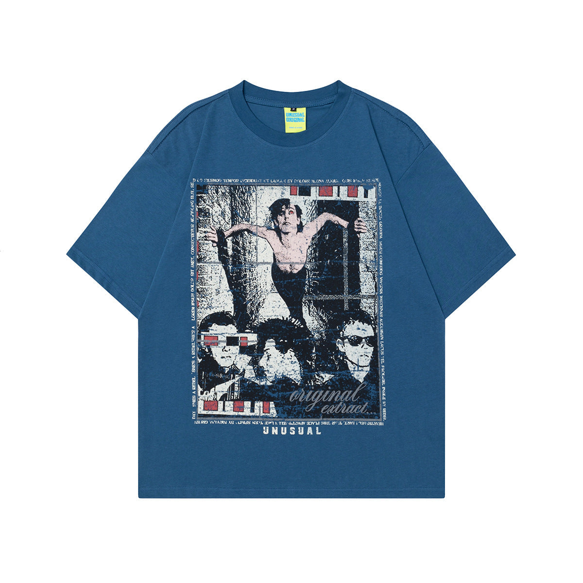 Unisex T-shirts High Sense Painting Character Design Vintage T-Shirt