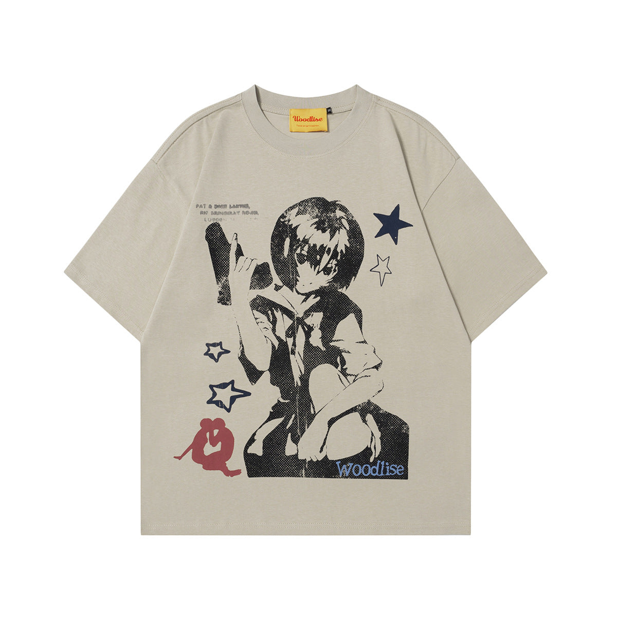 Unisex T-shirts Summer Graffiti Men's Loose Short Sleeve T-Shirt