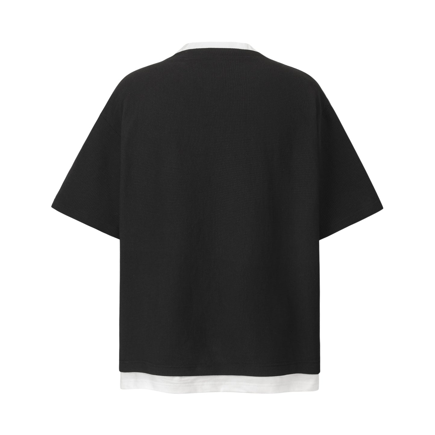 Unisex T-shirts Fake Two Metal Decorated Premium T-Shirts