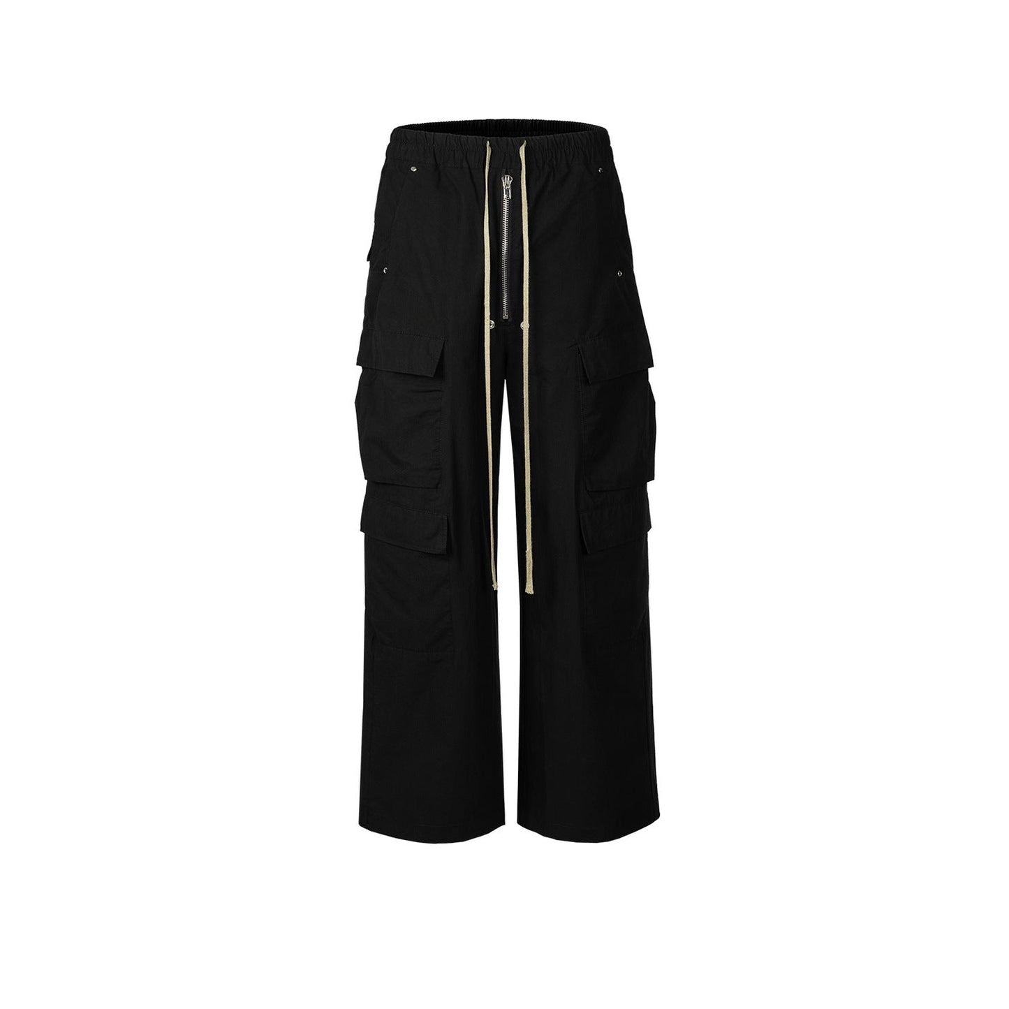 MIJKO Mens Vintage Pants MIJKO GethBela wide-leg overalls functional men's and women's casual trousers