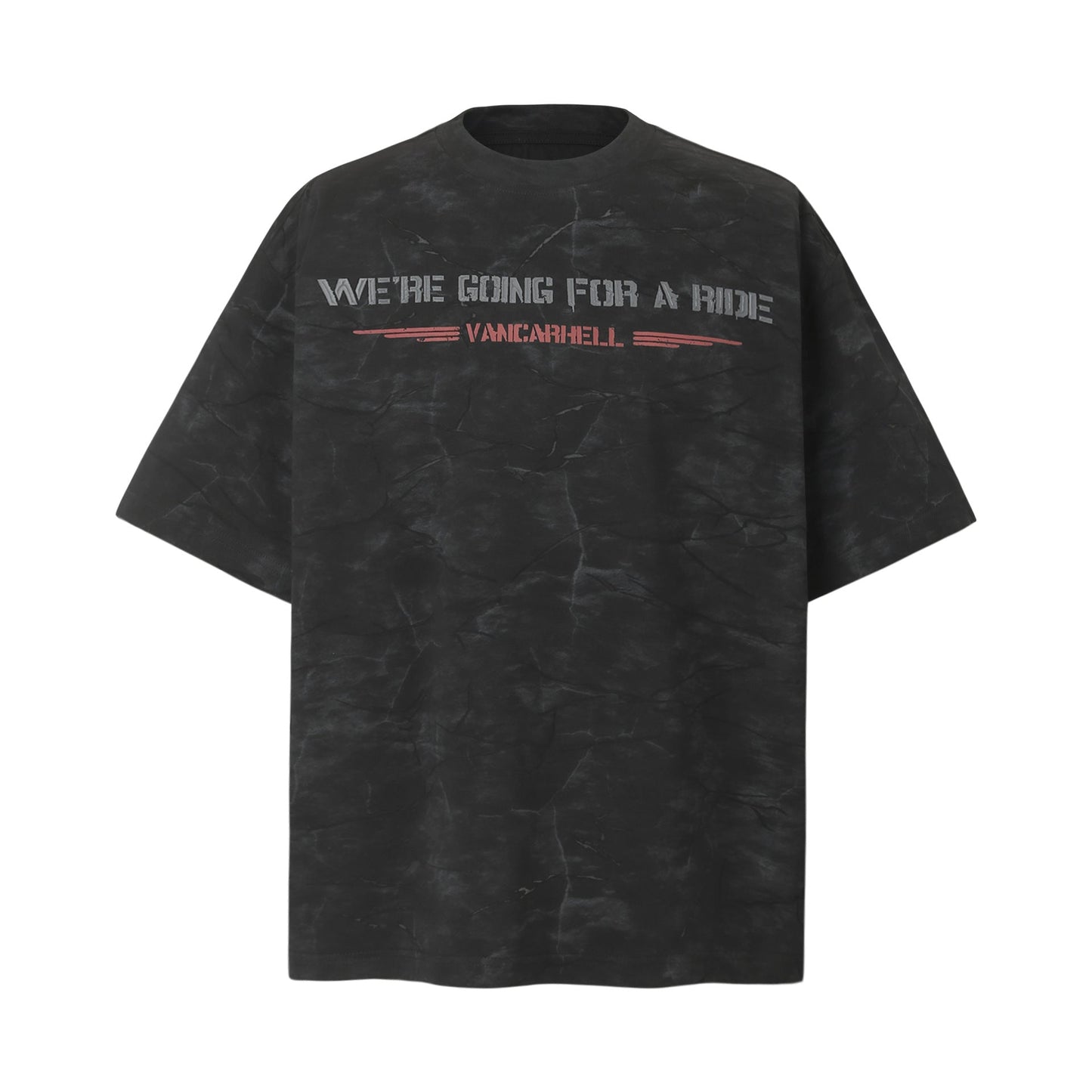 Unisex T-shirts Summer Letter Men's Loose Tie-Dye Short Sleeve T-Shirt