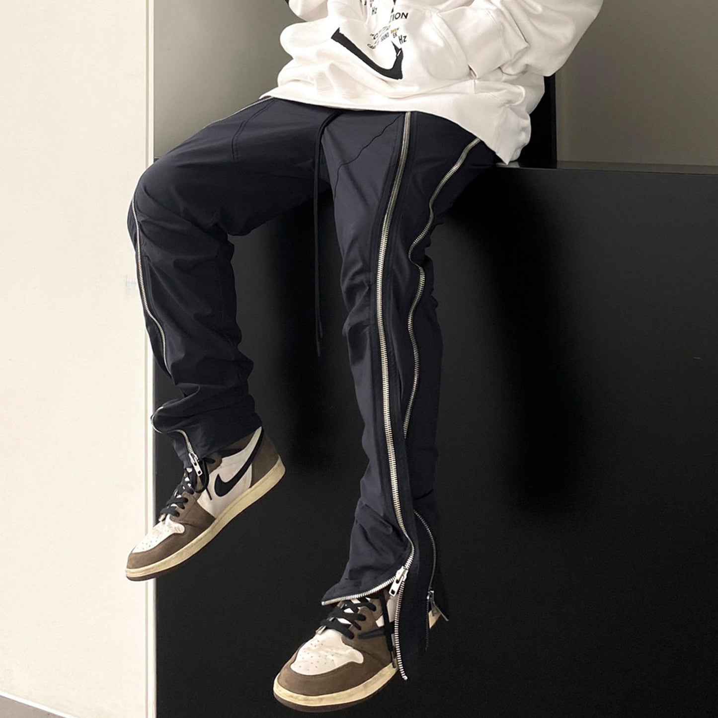 MIJKO Mens Vintage Pants MIJKO Mens UNDERMYCAR Style Casual Pants