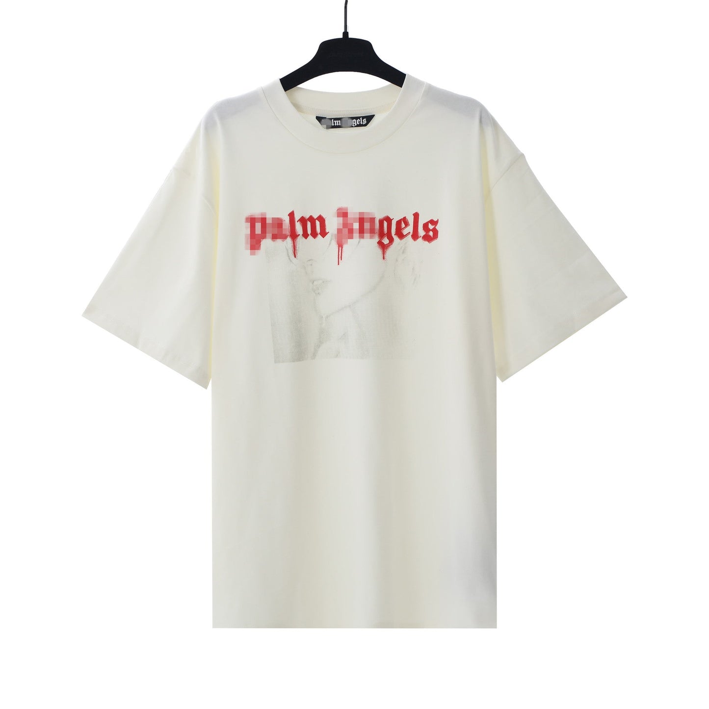 Palm Angels T-Shirts Comic Stream Lacquer Alphabet Short Sleeve T-Shirt