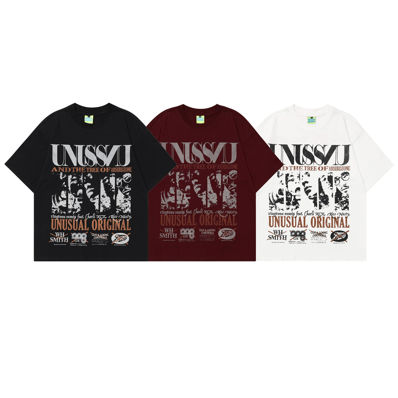 Unisex T-shirts Summer Men's and Women's Street Vintage Loose Short Sleeve T-Shirt