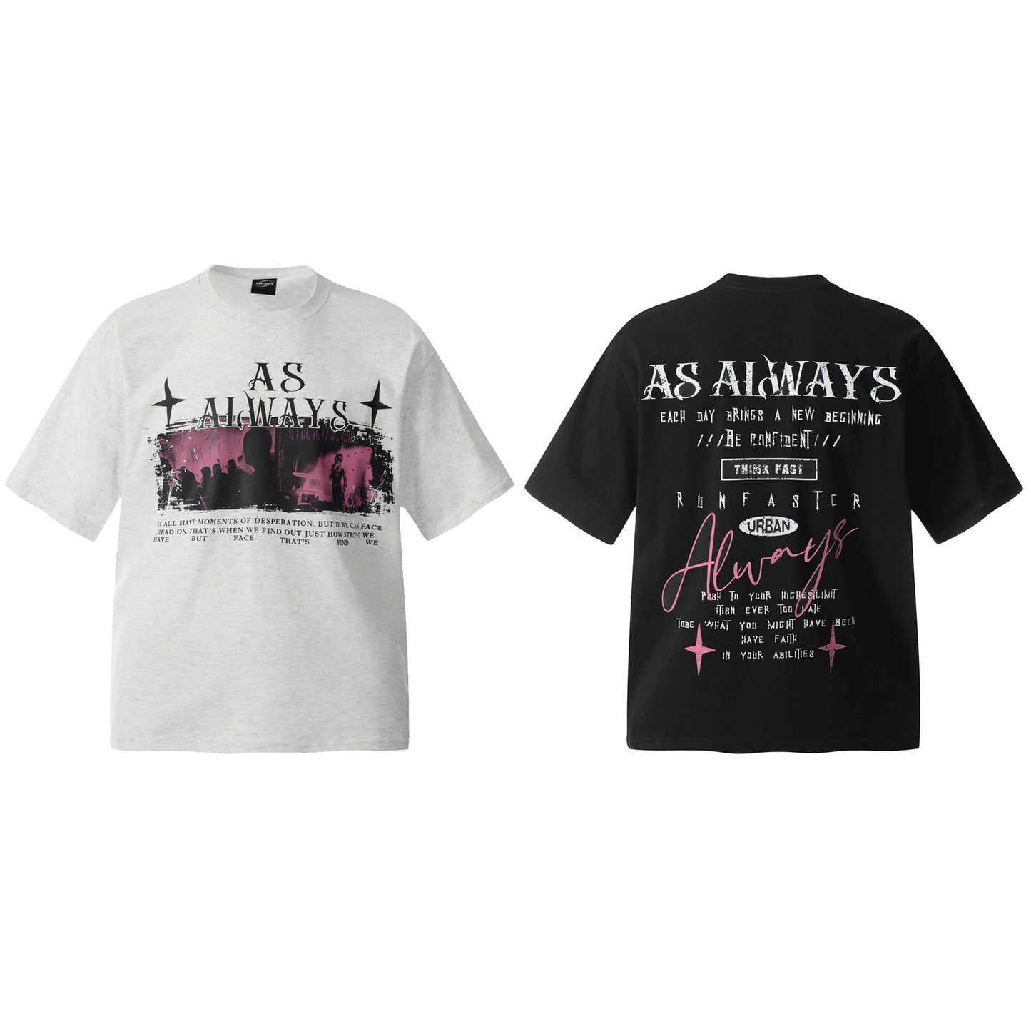 Unisex T-shirts Summer Painting Pattern Men's Loose Crew Neck Short Sleeve T-Shirt