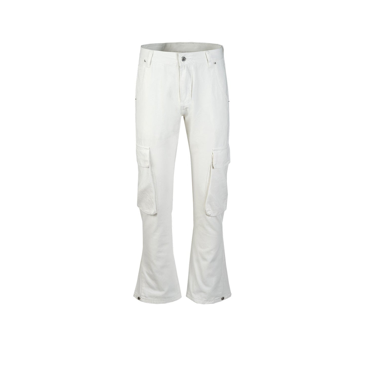 MIJKO Men's Vintage Pants MIJKO Men's Women's Spring and Summer Wide-footed Pants Slim-Fit Jeans
