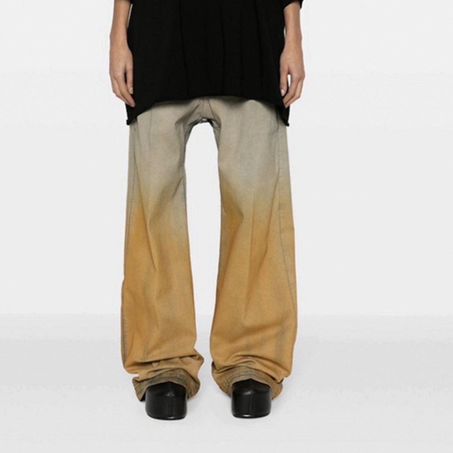 MIJKO Men's Vintage Pants MIJKO Men's Women's Design Pants Waist Casual Jeans