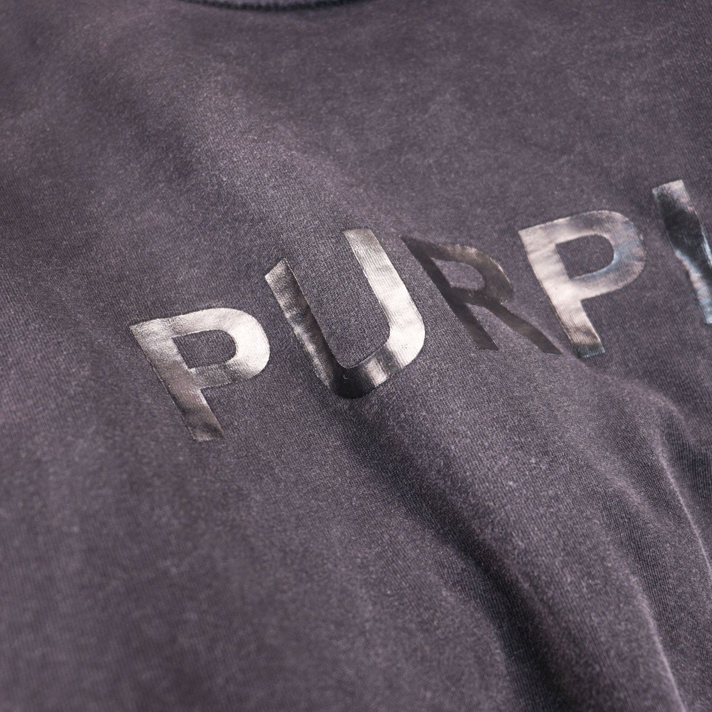 Purple Brand T Shirts Purple Micro Label Spelling Letter Short Sleeve T-Shirt