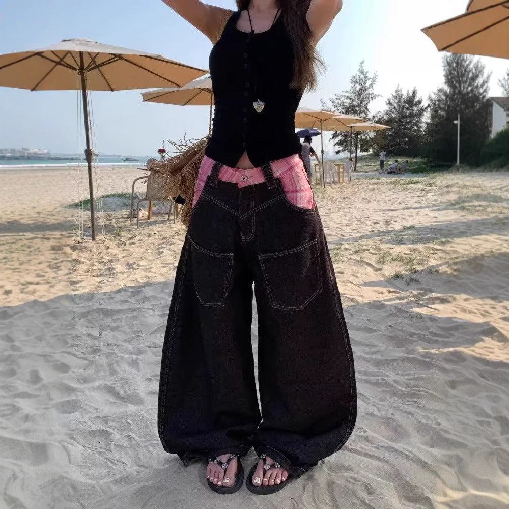 Women jeans retro women loose