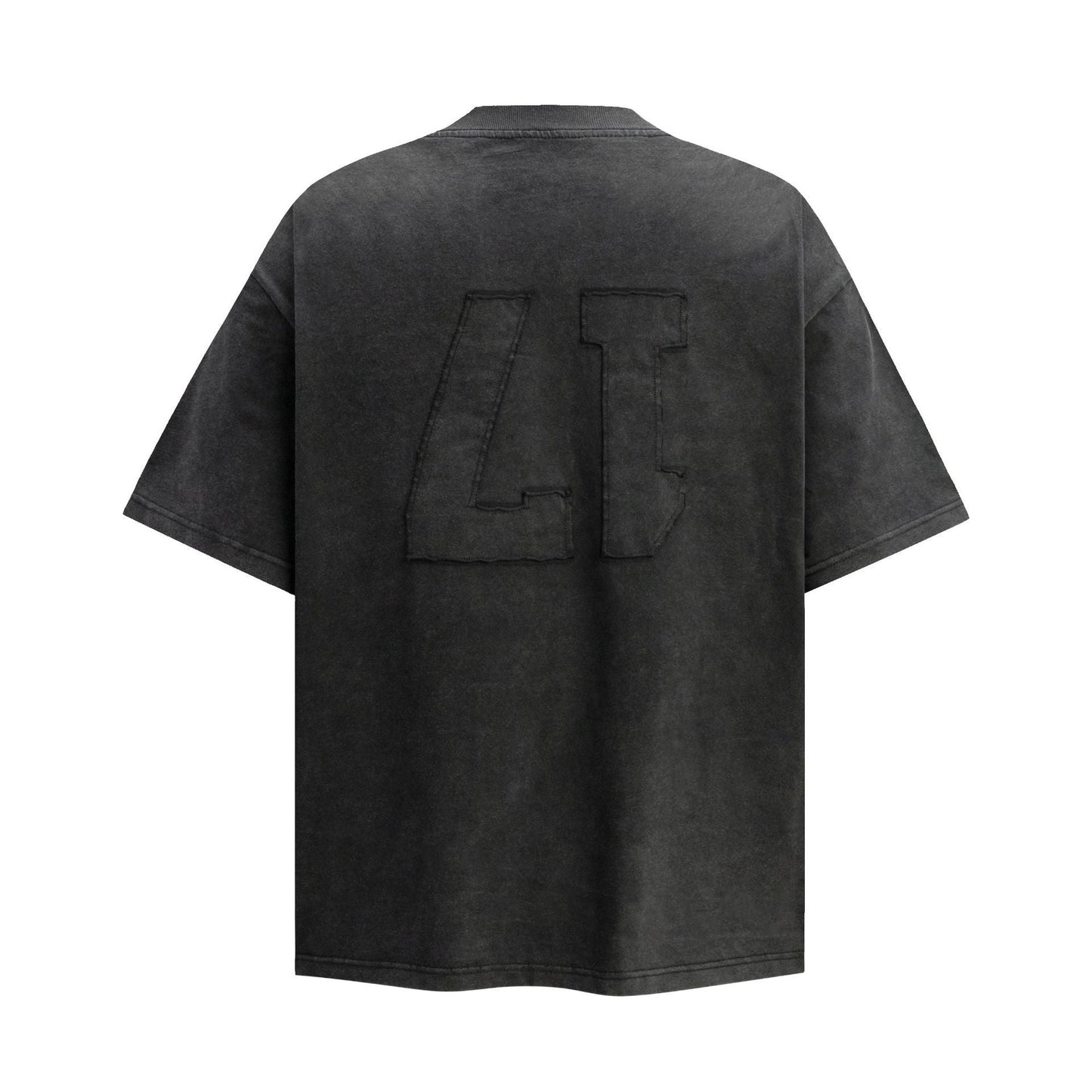 Unisex T-shirts Summer Letter Embroidery Men's Loose Short Sleeve T-Shirt