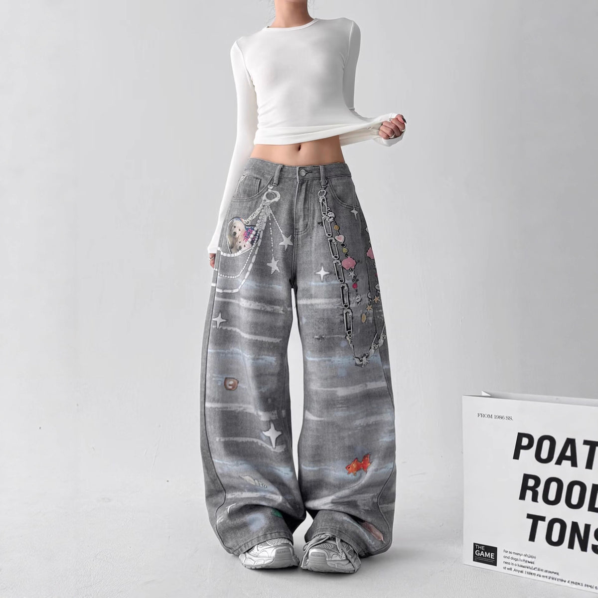 Women jeans retroloose
