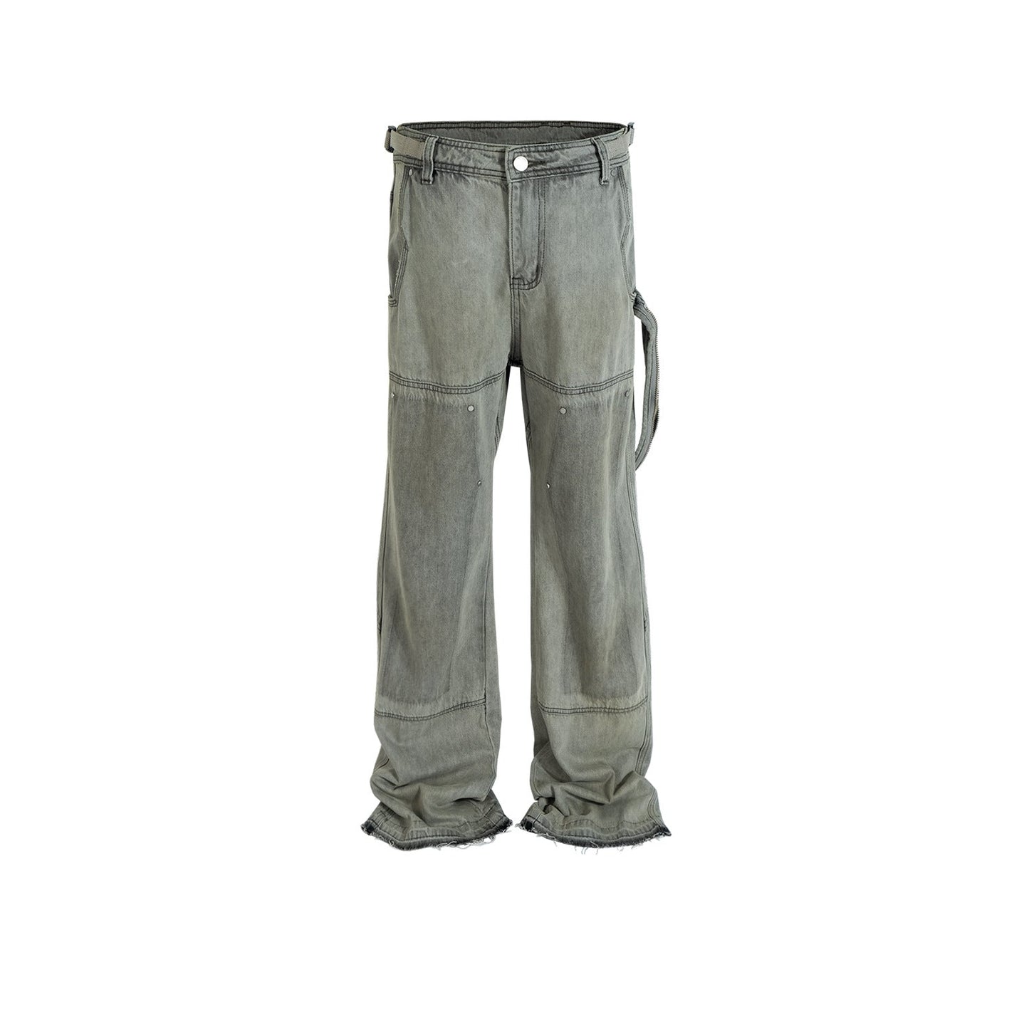 MIJKO Men's Vintage Pants Distress Unisex Pants