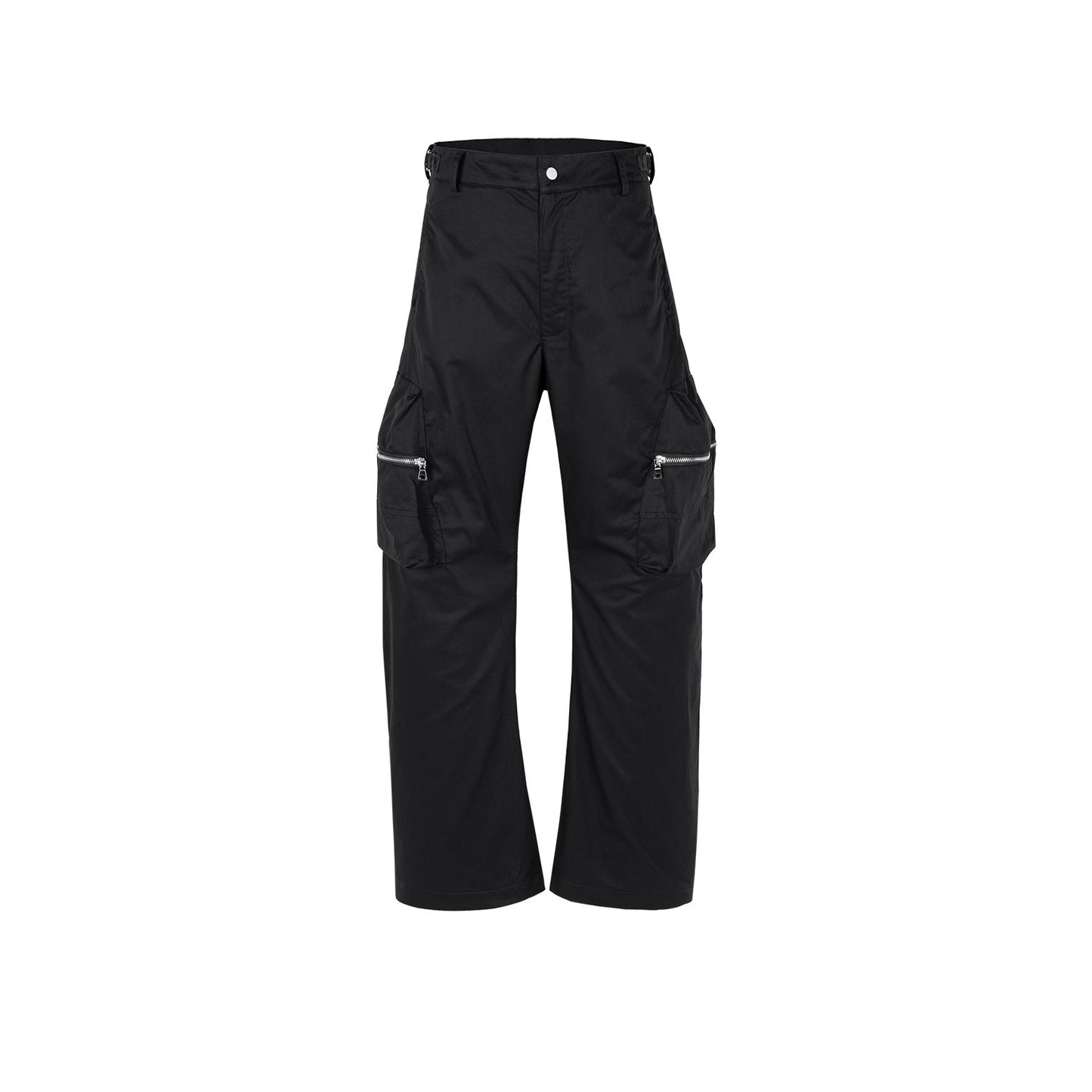 MIJKO Men Vintage Pants MIJKO Casual trousers three-dimensional pocket micro-zipper overalls