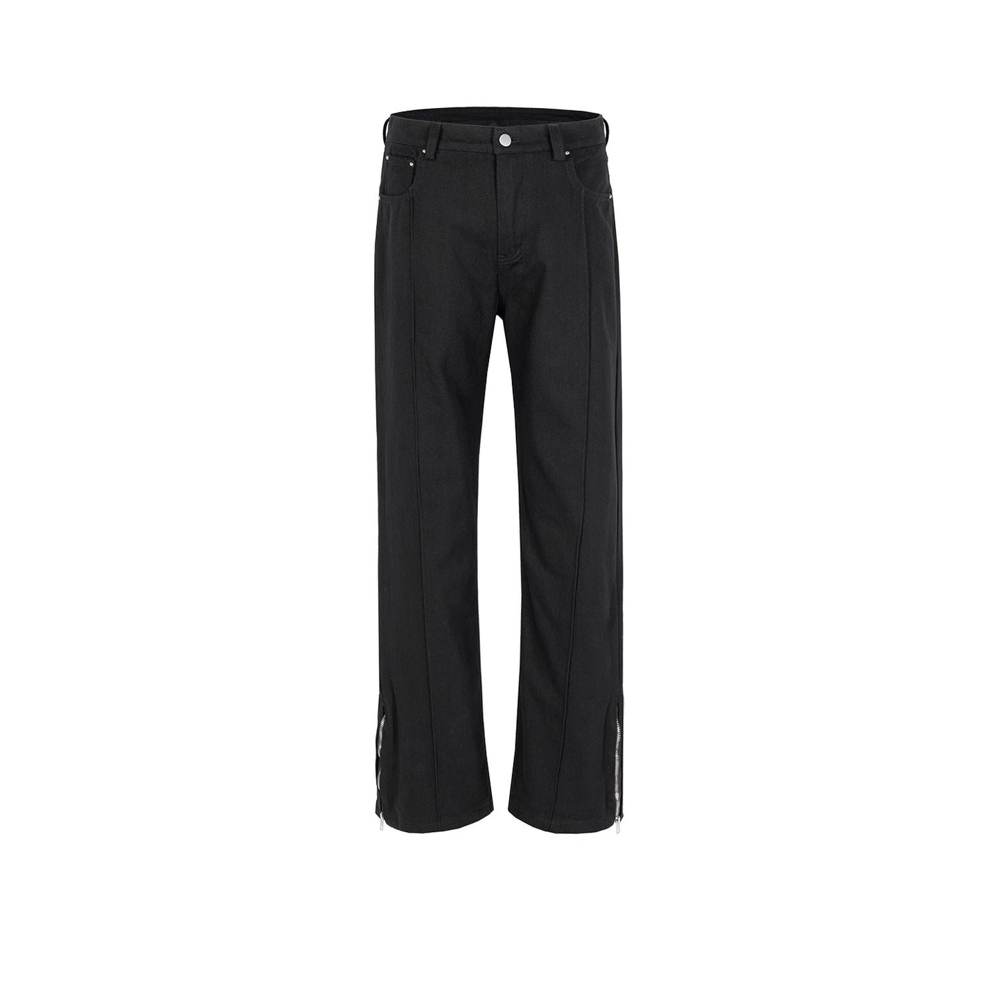 MIJKO Mens Vintage Pants MIJKO Slim-fit Splicing Deconstruction Trendy Casual Pants