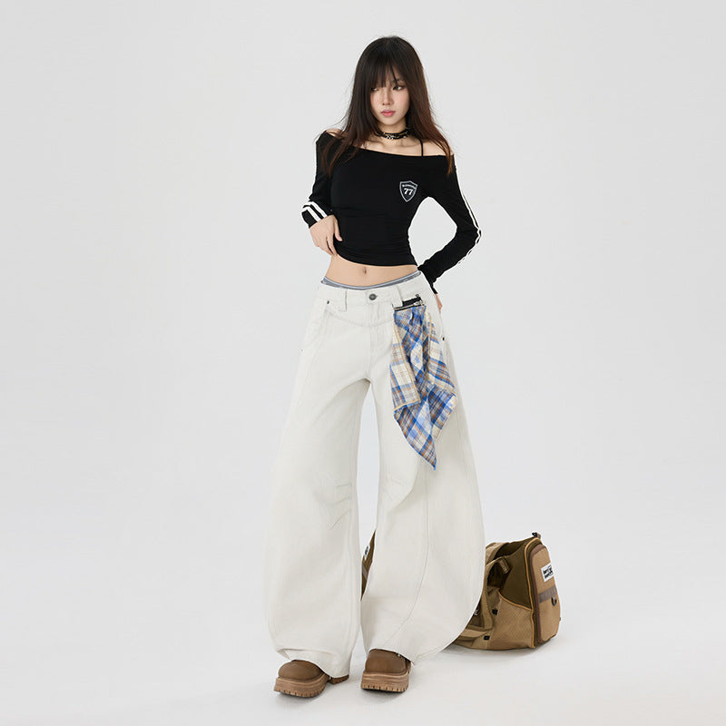 Women's jeans [send pendant] women's square scarf scimitar tooling