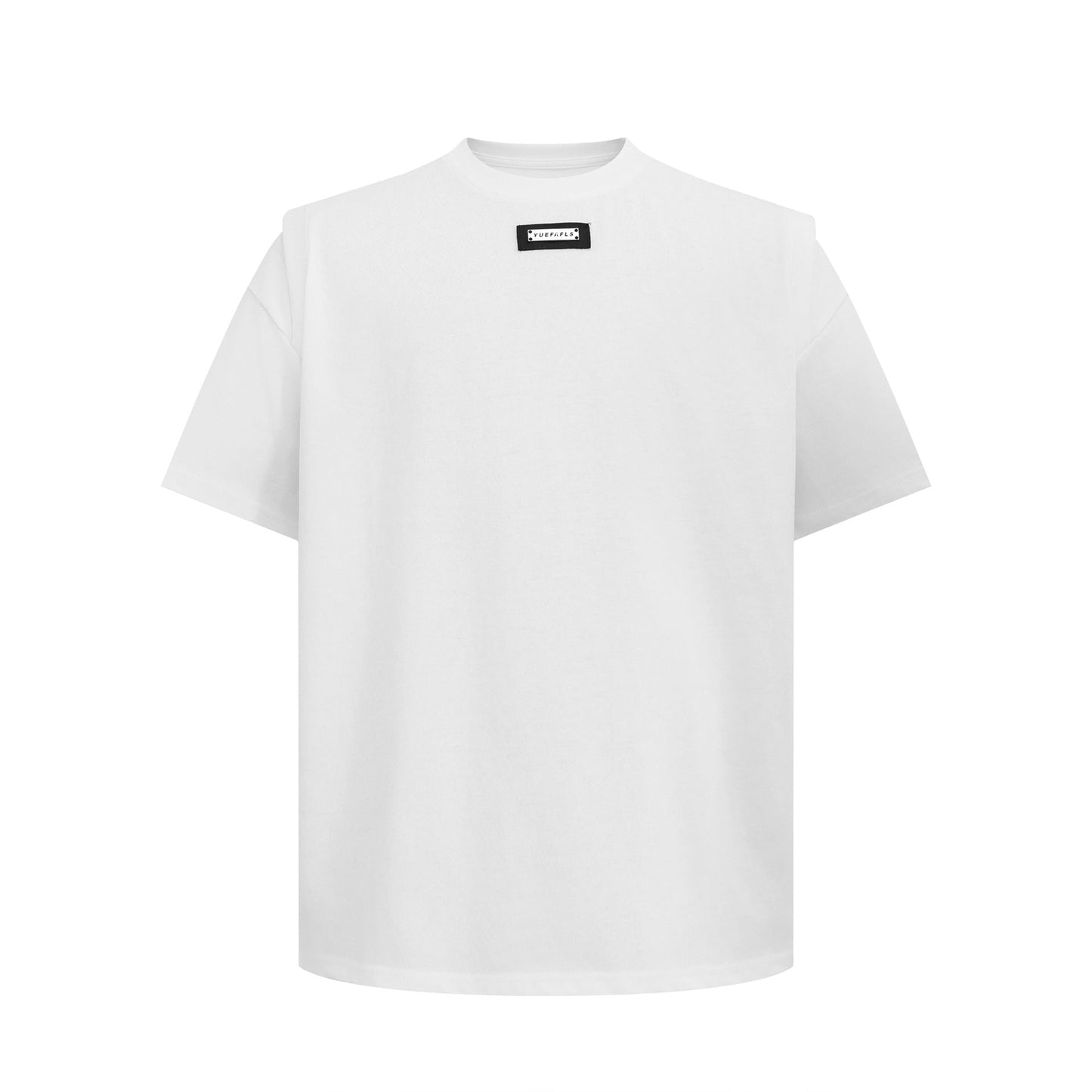 Unisex T-shirts Summer men's and women's simple metal buckle loose short-sleeved T-shirts