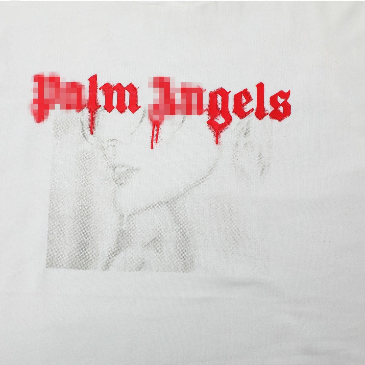 Palm Angels T-Shirts Comic Stream Lacquer Alphabet Short Sleeve T-Shirt