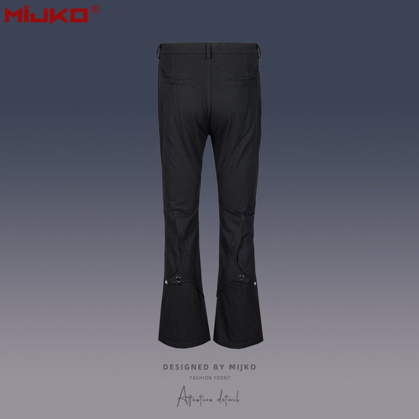 MIJKO Mens Vintage Pants Slim Fit Casual Pants Simple Unisex Pants