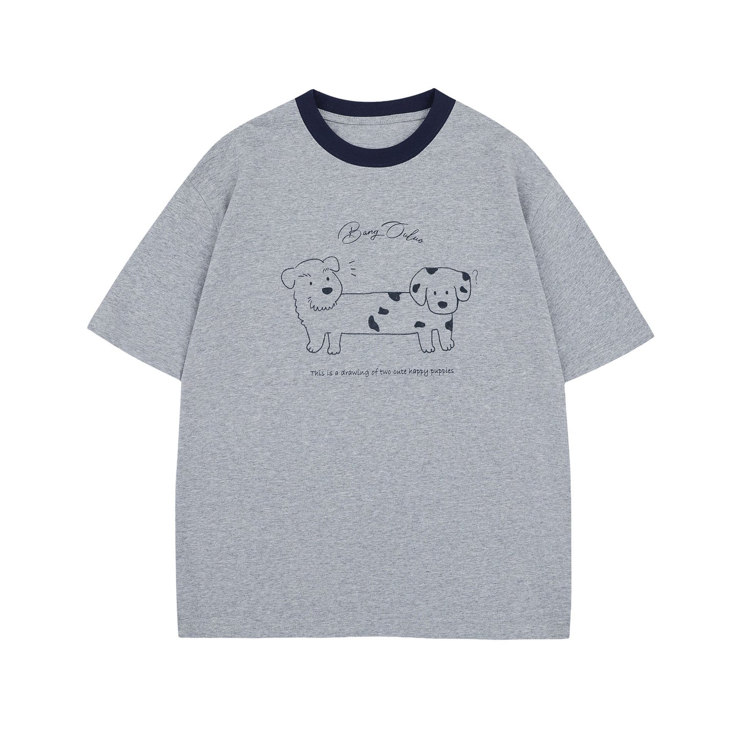 Unisex T-shirts High Sense Fun Cartoon Pattern Design T-Shirt