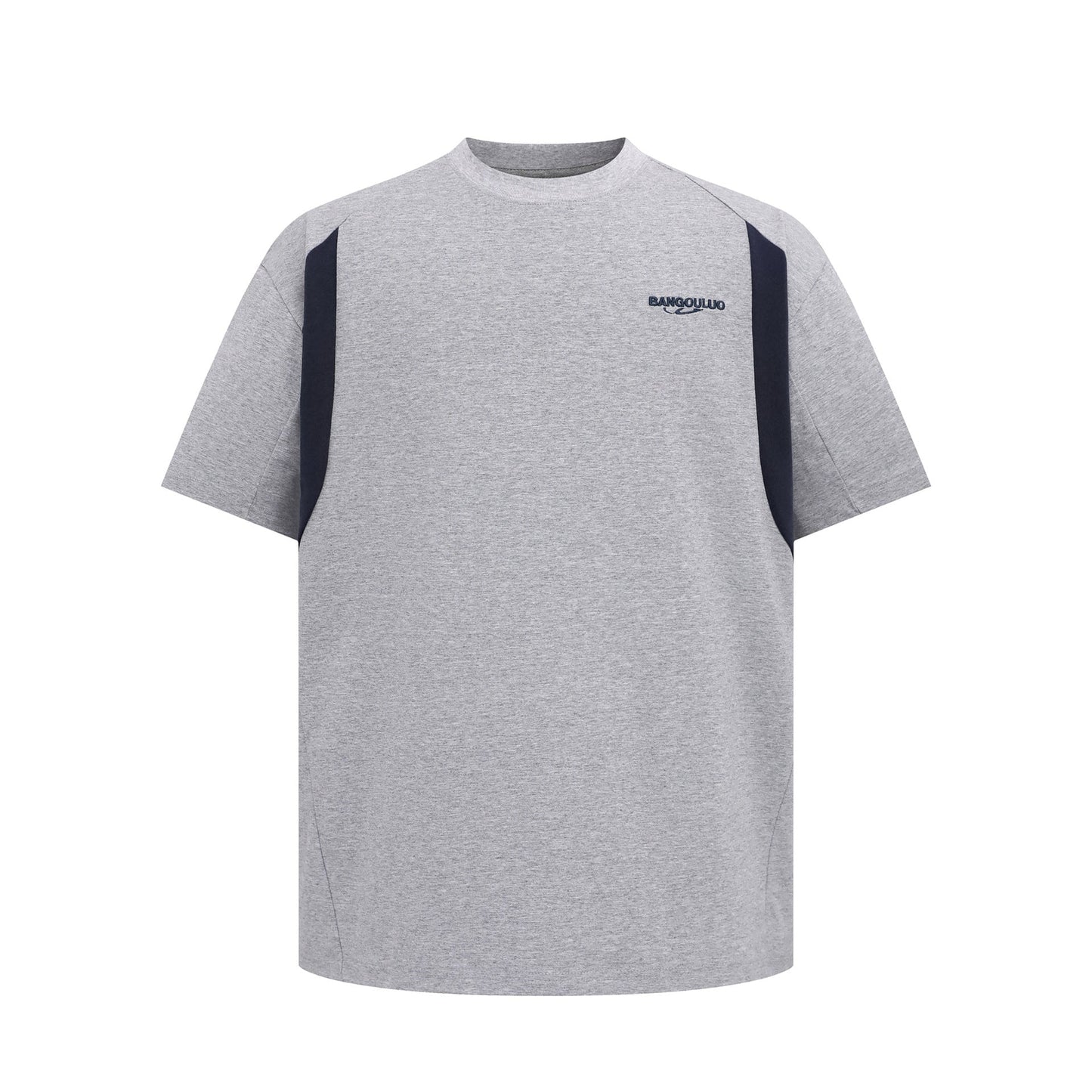 Unisex T-shirts Splicing Premium Embroidery T-Shirts