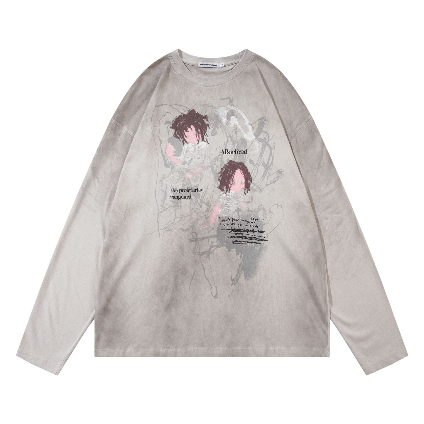 Unisex T-shirts Autumn Loose Long Sleeve T-Shirt