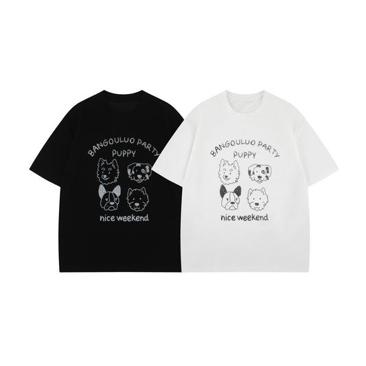 Men t shirt summer animal pattern design
