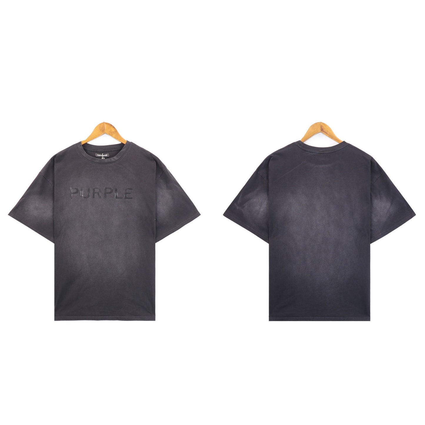Purple Brand T Shirts Purple Micro Label Spelling Letter Short Sleeve T-Shirt