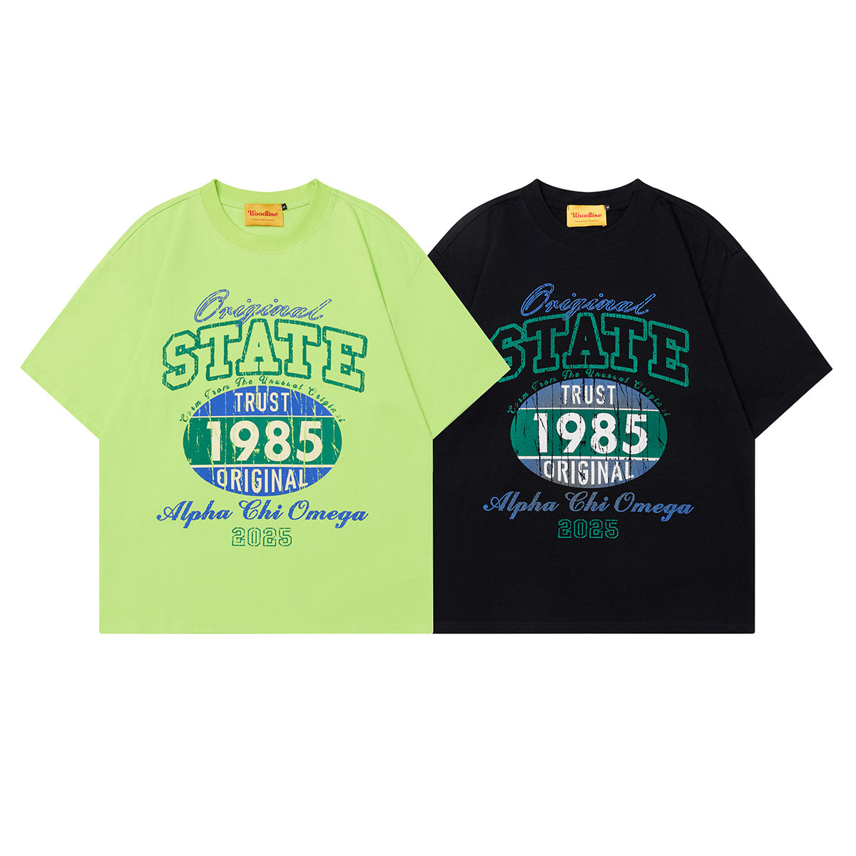 Unisex T-shirts Summer Letter Pattern Men's Loose Short Sleeve T-Shirt