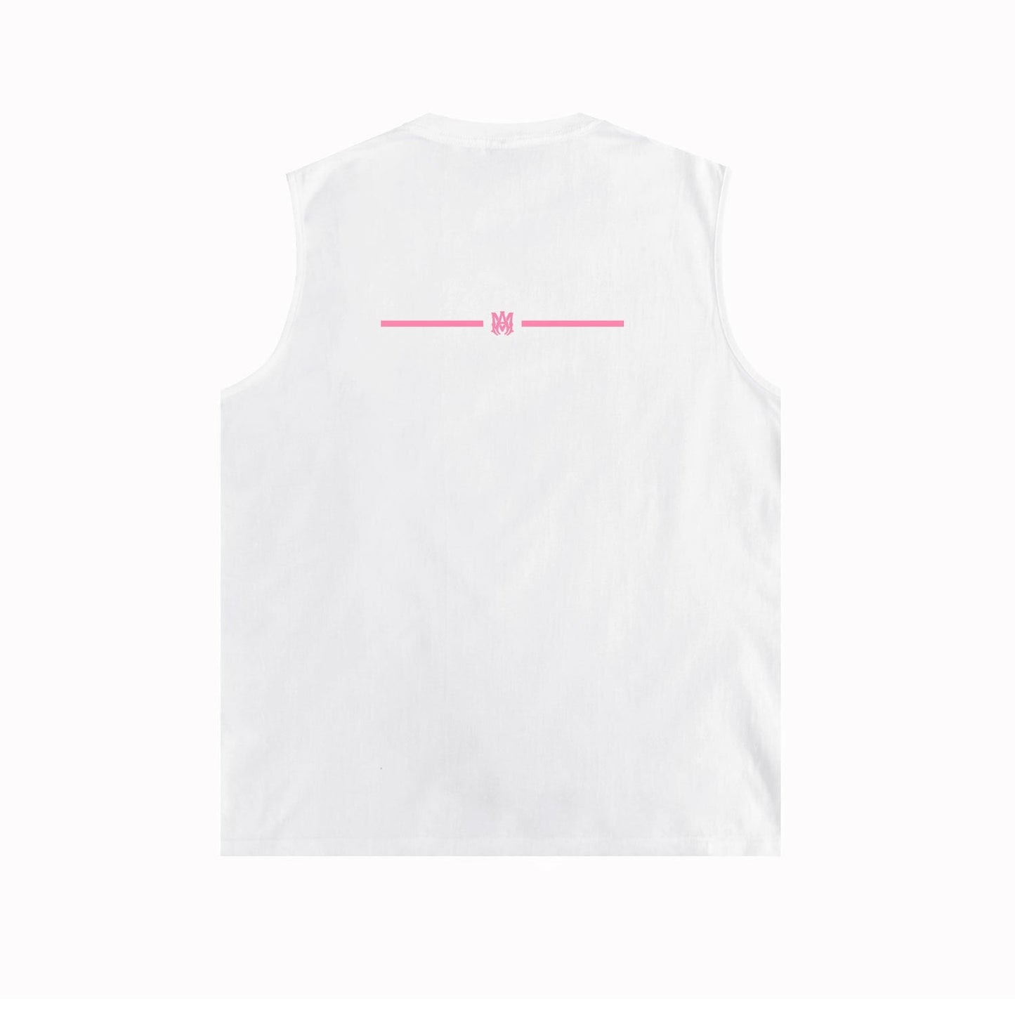 Amiri tank top small spider letter horizontal stripprinting