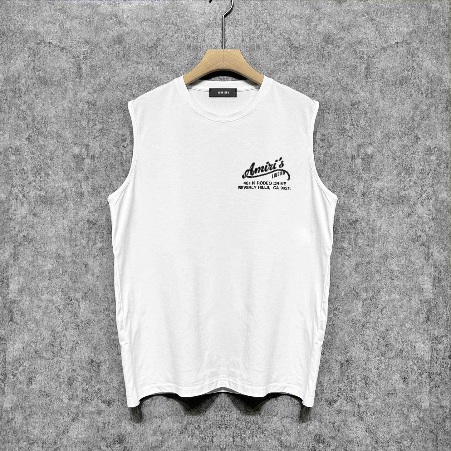 Amiri tank top bone crack print