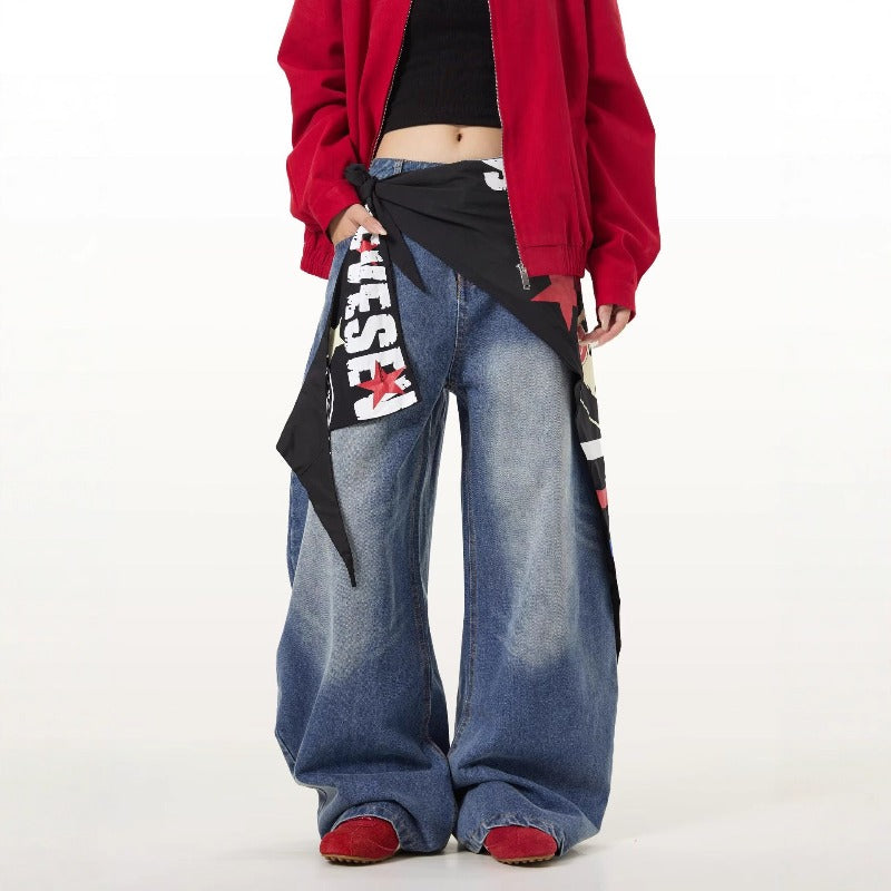 Women jeans retro women loose