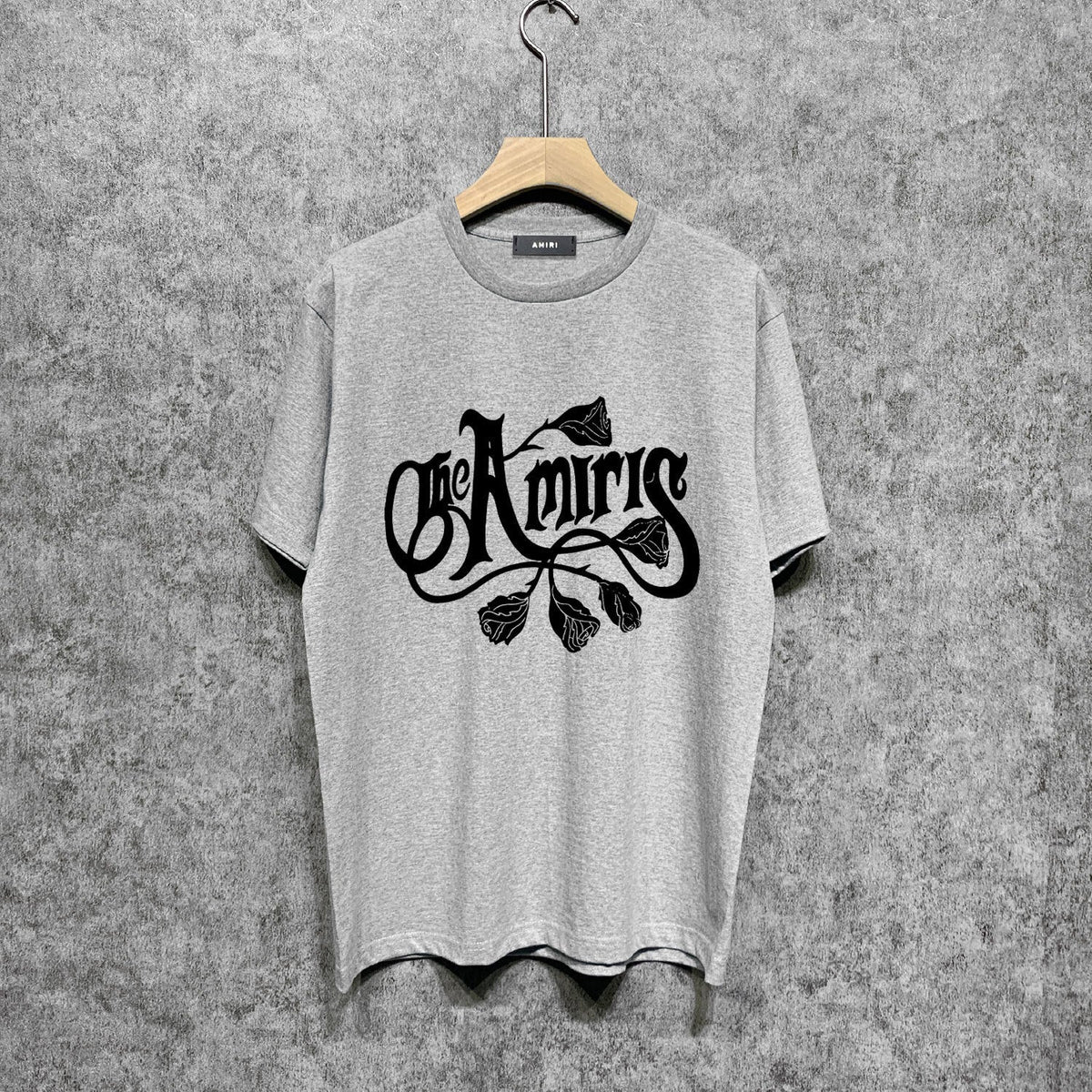 Amiri t shirts morning glory printing short sleeve