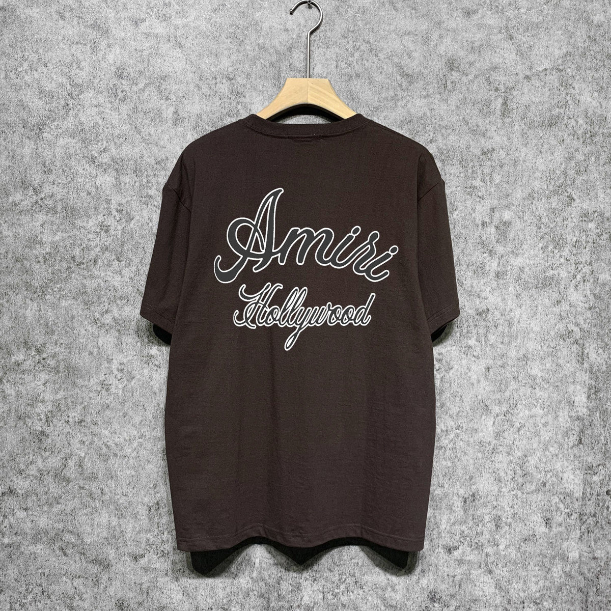 Amiri t shirts letter padded printing short sleeves