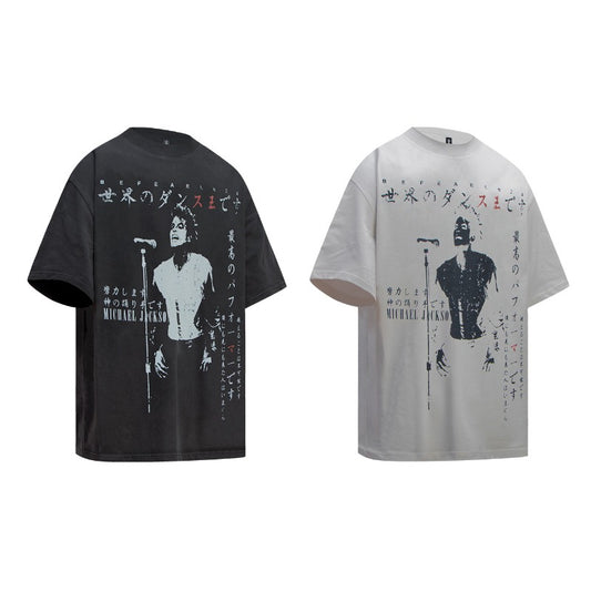 Mens T Shirt Summer Vintage Loose