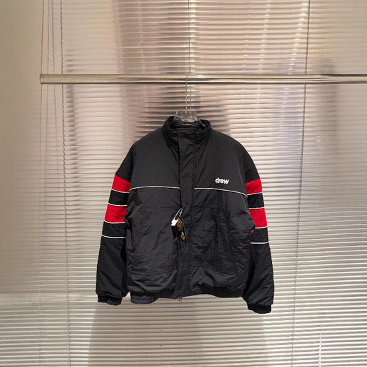 Drew house jacket spring & fall d@ew plain edge contrast colorpatchwork quilted cotton jacket