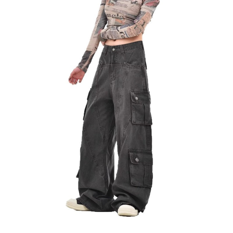 Women jeans american retro summer loose